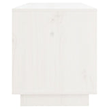 TV Cabinet White 74x34x40 cm Solid Wood Pine