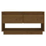 TV Cabinet Honey Brown 74x34x40 cm Solid Wood Pine