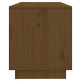 TV Cabinet Honey Brown 74x34x40 cm Solid Wood Pine