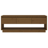 TV Cabinet Honey Brown 110.5x34x40 cm Solid Wood Pine
