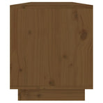 TV Cabinet Honey Brown 110.5x34x40 cm Solid Wood Pine