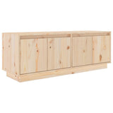 TV Cabinet 110x34x40 cm Solid Wood Pine - Front View
