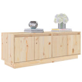 TV Cabinet 110x34x40 cm Solid Wood Pine - Top-Down View