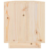 TV Cabinet 110x34x40 cm Solid Wood Pine - Close-Up Angle