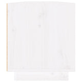 TV Cabinet White 110x34x40 cm Solid Wood Pine