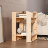 Book Cabinet/Room Divider 41x35x57 cm Solid Wood Pine - Rear View