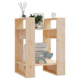 Book Cabinet/Room Divider 41x35x57 cm Solid Wood Pine - Close-Up Angle