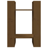 Book Cabinet/Room Divider Honey Brown 41x35x57 cm Solid Wood Pine - Side View