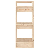Book Cabinet/Room Divider 41x35x91 cm Solid Wood Pine - Top-Down View