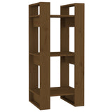 Book Cabinet/Room Divider Honey Brown 41x35x91 cm Solid Wood - Front View