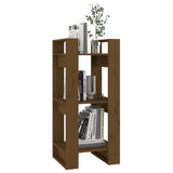 Book Cabinet/Room Divider Honey Brown 41x35x91 cm Solid Wood - 45-Degree Angle