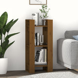 Book Cabinet/Room Divider Honey Brown 41x35x91 cm Solid Wood - Rear View