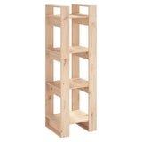 Book Cabinet/Room Divider 41x35x125 cm Solid Wood Pine - Front View
