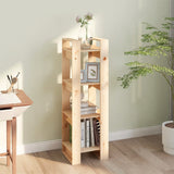 Book Cabinet/Room Divider 41x35x125 cm Solid Wood Pine - Rear View