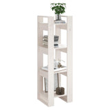 Book Cabinet/Room Divider White 41x35x125 cm Solid Wood Pine - 45-Degree Angle