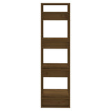 Book Cabinet/Room Divider Honey Brown 41x35x125 cm Solid Wood