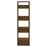 Book Cabinet/Room Divider Honey Brown 41x35x125 cm Solid Wood - Top-Down View