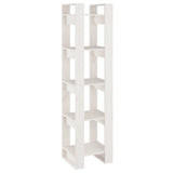 Book Cabinet/Room Divider White 41x35x160 cm Solid Wood Pine