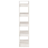 Book Cabinet/Room Divider White 41x35x160 cm Solid Wood Pine - Rear View