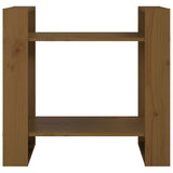 Book Cabinet/Room Divider Honey Brown 60x35x57 cm Solid Wood - Side View