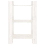 Book Cabinet/Room Divider White 60x35x91 cm Solid Wood Pine