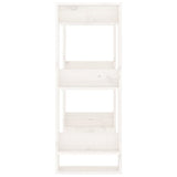 Book Cabinet/Room Divider White 60x35x91 cm Solid Wood Pine