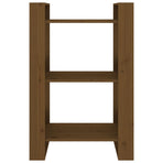 Book Cabinet/Room Divider Honey Brown 60x35x91 cm Solid Wood