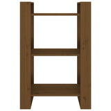 Book Cabinet/Room Divider Honey Brown 60x35x91 cm Solid Wood - Side View