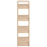 Book Cabinet/Room Divider 60x35x125 cm Solid Wood - Top-Down View