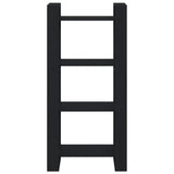 Book Cabinet/Room Divider Black 60x35x125 cm Solid Wood - Side View