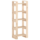 Book Cabinet/Room Divider 60x35x160 cm Solid Wood - Front View