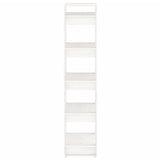 Book Cabinet/Room Divider White 60x35x160 cm Solid Wood