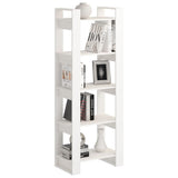 Book Cabinet/Room Divider White 60x35x160 cm Solid Wood - 45-Degree Angle