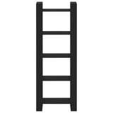 Book Cabinet/Room Divider Black 60x35x160 cm Solid Wood - Side View