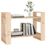 Book Cabinet/Room Divider 80x35x56.5 cm Solid Wood Pine - Top-Down View