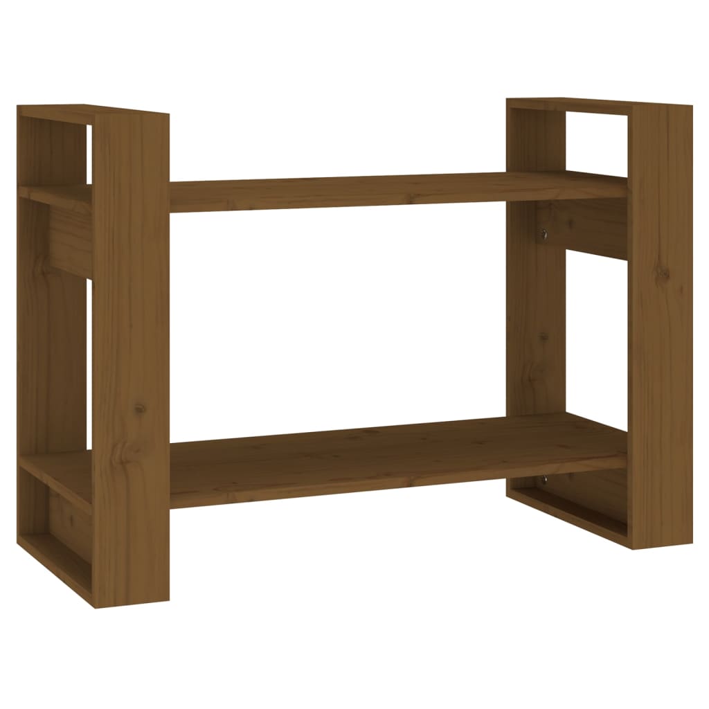 Book Cabinet/Room Divider Honey Brown 80x35x56.5 cm Solid Wood