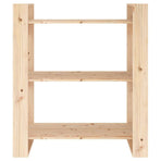 Book Cabinet/Room Divider 80x35x91 cm Solid Wood Pine