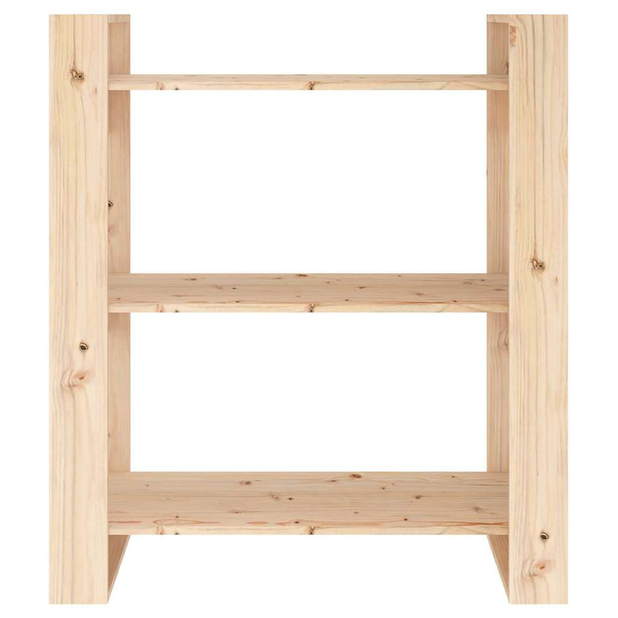 Book Cabinet/Room Divider 80x35x91 cm Solid Wood Pine