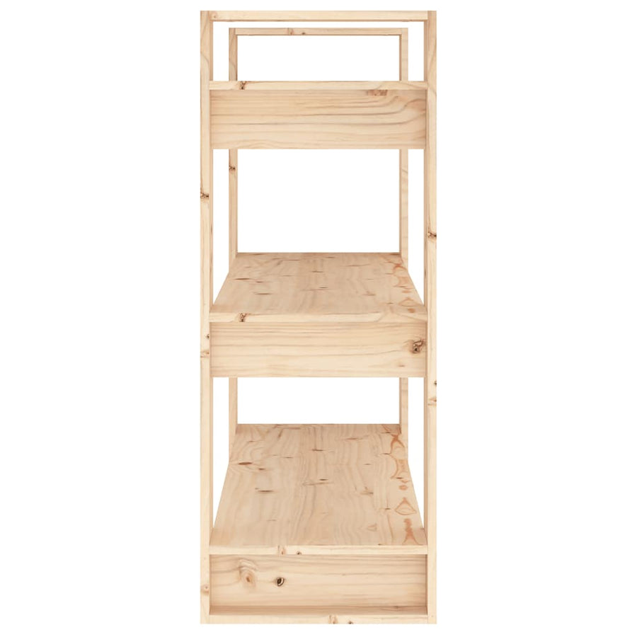 Book Cabinet/Room Divider 80x35x91 cm Solid Wood Pine
