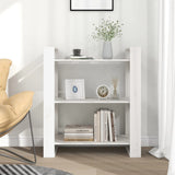 Book Cabinet/Room Divider White 80x35x91 cm Solid Wood Pine - Side View