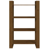 Book Cabinet/Room Divider Honey Brown 80x35x125 cm Solid Wood