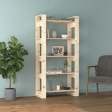 Book Cabinet/Room Divider 80x35x160 cm Solid Wood - Side View