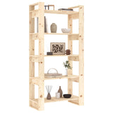 Book Cabinet/Room Divider 80x35x160 cm Solid Wood - Top-Down View