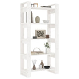 Book Cabinet/Room Divider White 80x35x160 cm Solid Wood