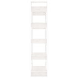 Book Cabinet/Room Divider White 80x35x160 cm Solid Wood