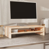 Monitor Stand 50x24x13 cm Solid Wood Pine - Side View