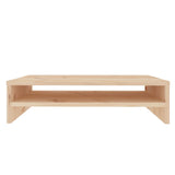Monitor Stand 50x24x13 cm Solid Wood Pine - 45-Degree Angle