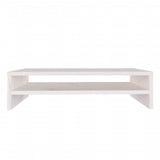 Monitor Stand White 50x24x13 cm Solid Wood Pine