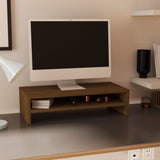 Monitor Stand Honey Brown 50x24x13 cm Solid Wood Pine