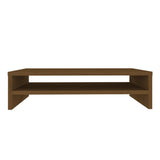 Monitor Stand Honey Brown 50x24x13 cm Solid Wood Pine - 45-Degree Angle